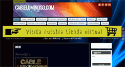 Desktop Screenshot of cableluminoso.com